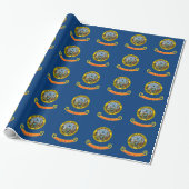 Papier Cadeau Drapeau de l'État de l'Idaho (Déroulé)