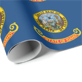 Papier Cadeau Drapeau de l'État de l'Idaho (Coin rond)