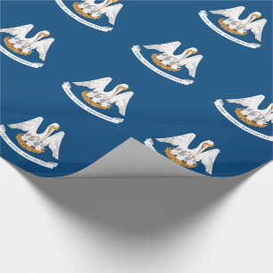 Papier Cadeau Drapeau de l'État de Louisiane