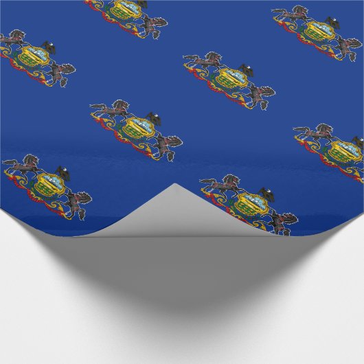 Papier Cadeau Drapeau de l'État de Pennsylvanie (Coin)