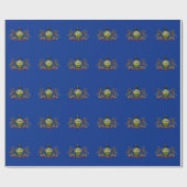 Papier Cadeau Drapeau de l'État de Pennsylvanie (Plat)