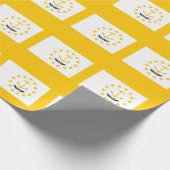 Papier Cadeau Drapeau de l'État de Rhode Island (Coin)