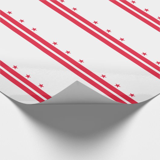 Papier Cadeau Drapeau de l'État de Washington DC (Coin)