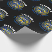 Papier Cadeau Drapeau de l'État du CORNHUSKER du NEBRASKA (Coin)
