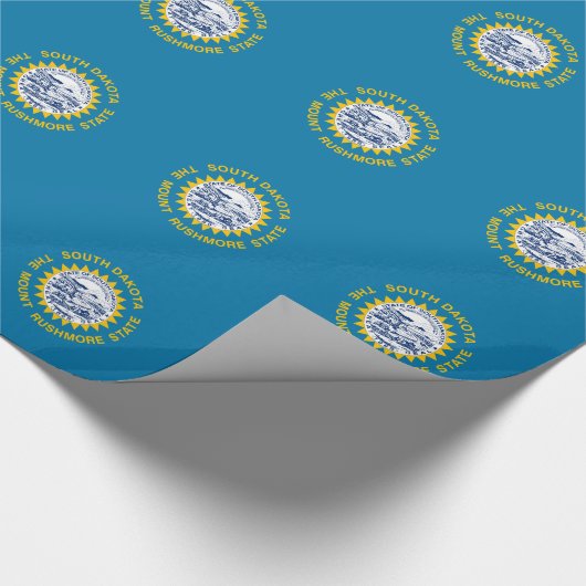 Papier Cadeau Drapeau de l'État du Dakota du Sud (Coin)