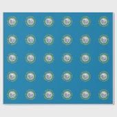 Papier Cadeau Drapeau de l'État du Dakota du Sud (Plat)