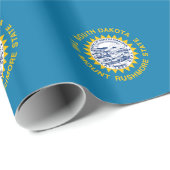 Papier Cadeau Drapeau de l'État du Dakota du Sud (Coin rond)
