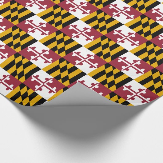 Papier Cadeau Drapeau de l'État du Maryland (Coin)