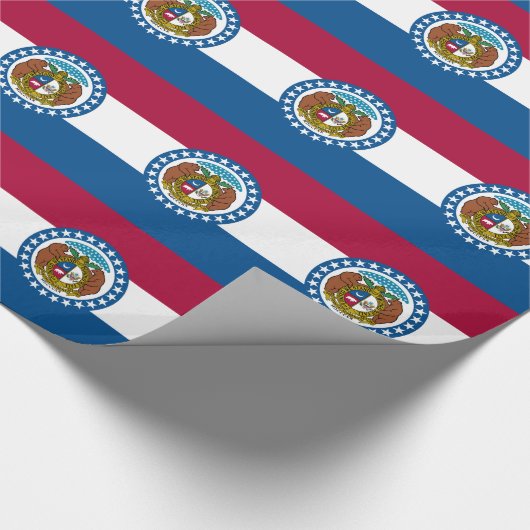 Papier Cadeau Drapeau de l'État du Missouri (Coin)