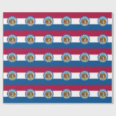 Papier Cadeau Drapeau de l'État du Missouri (Plat)
