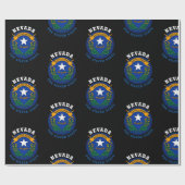 Papier Cadeau Drapeau de l'État du Nevada Silver State (Plat)
