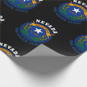 Papier Cadeau Drapeau de l'État du Nevada Silver State (Coin)