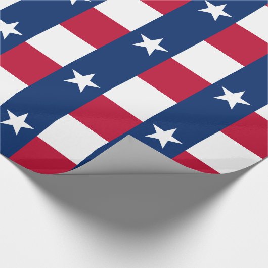 Papier Cadeau Drapeau de l'État du Texas (Coin)