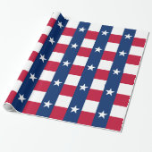 Papier Cadeau Drapeau de l'État du Texas (Déroulé)