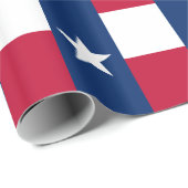 Papier Cadeau Drapeau de l'État du Texas (Coin rond)