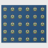 Papier Cadeau Drapeau de l'État du Vermont (Plat)