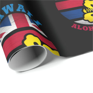 Papier Cadeau Drapeau de l'État Hawaï Aloha
