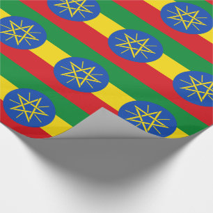 Papier Cadeau Drapeau de l'Éthiopie