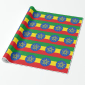 Papier Cadeau Drapeau de l'Éthiopie (Déroulé)