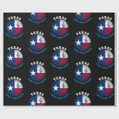 Papier Cadeau Drapeau de l'étoile solitaire du Texas (Plat)