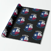 Papier Cadeau Drapeau de l'étoile solitaire du Texas (Déroulé)
