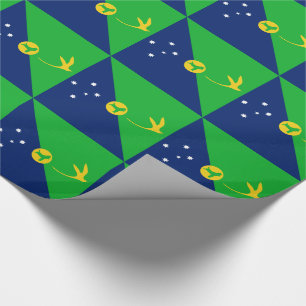 Papier Cadeau Drapeau de l'île Christmas