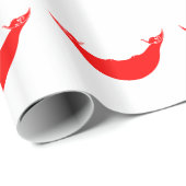 Papier Cadeau Drapeau de l'île de Pâques (Coin rond)