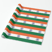 Papier Cadeau Drapeau de l'Inde (Déroulé)