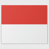 Papier Cadeau Drapeau de l'Indonésie (Plat)