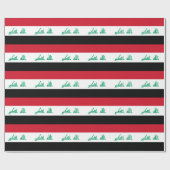 Papier Cadeau Drapeau de l'Irak (Plat)