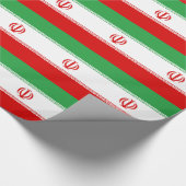 Papier Cadeau Drapeau de l'Iran (Coin)