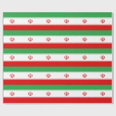 Papier Cadeau Drapeau de l'Iran (Plat)