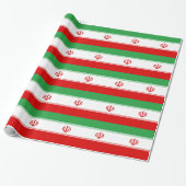 Papier Cadeau Drapeau de l'Iran (Déroulé)