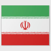 Papier Cadeau Drapeau de l'Iran (Plat)