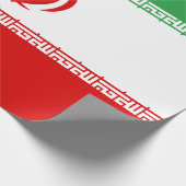 Papier Cadeau Drapeau de l'Iran (Coin)