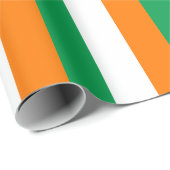 Papier Cadeau Drapeau de l'Irlande (Coin rond)