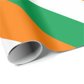 Papier Cadeau Drapeau de l'Irlande (Coin rond)