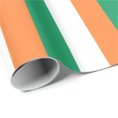 Papier Cadeau Drapeau de l'Irlande (Coin rond)