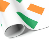 Papier Cadeau Drapeau de l'Irlande (Coin rond)