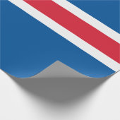 Papier Cadeau Drapeau de l'Islande (Coin)