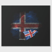 Papier Cadeau Drapeau de l'Islande (Plat)