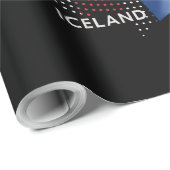 Papier Cadeau Drapeau de l'Islande (Coin rond)