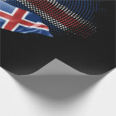 Papier Cadeau Drapeau de l'Islande (Coin)