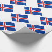 Papier Cadeau Drapeau de l'Islande (Coin)