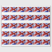 PAPIER CADEAU DRAPEAU DE L'ISLANDE (Plat)