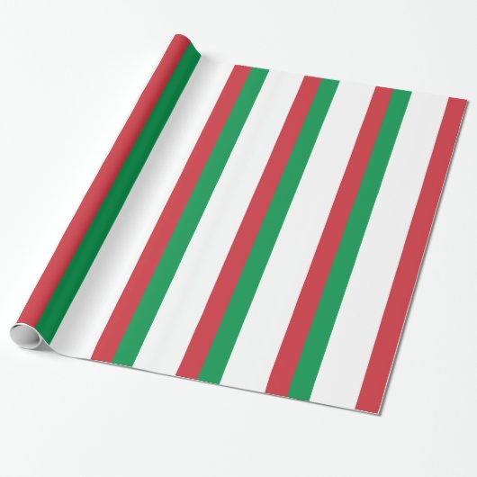 Papier Cadeau Drapeau de l'Italie (Déroulé)