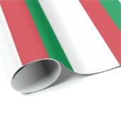 Papier Cadeau Drapeau de l'Italie (Coin rond)