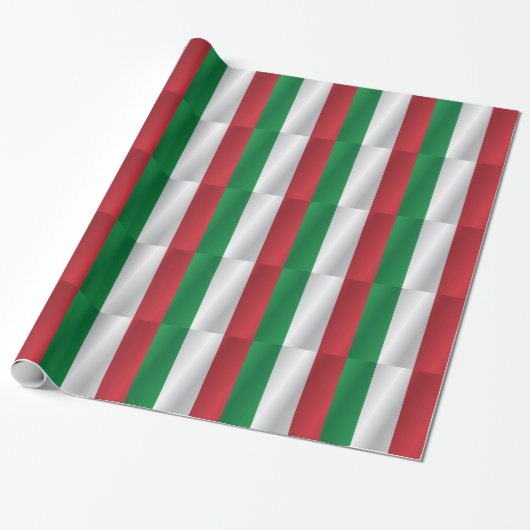 Papier Cadeau Drapeau de l'Italie (Déroulé)