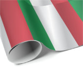Papier Cadeau Drapeau de l'Italie (Coin rond)