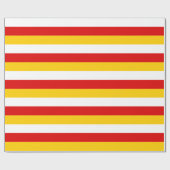 Papier Cadeau Drapeau de l'Ossétie du Sud (Plat)